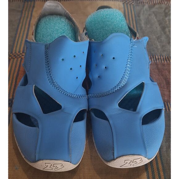 Nike kids Jordan Flare DM8973-417 University blue/white- youth size 2 - Picture 4 of 9